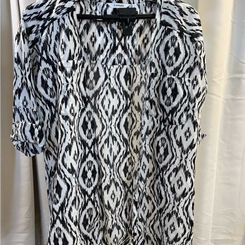Athleta XL Kaftan Patterned Tunic